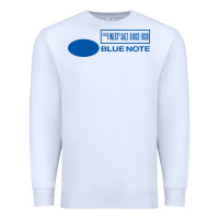 White blue note jazz music records Premium Sweatshirt - artisFamous