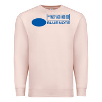 Pale Pink blue note jazz music records Premium Sweatshirt - artisFamous