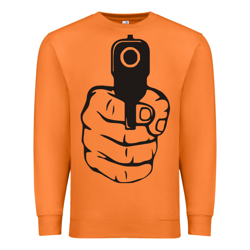 Hands Up Pistol Premium Sweatshirt by artisFamous | Teevron