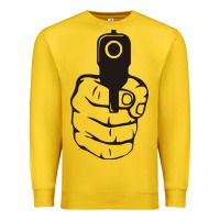 Lemon hands up pistol Premium Sweatshirt - artisFamous