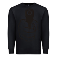 Black hands up pistol Premium Sweatshirt - artisFamous