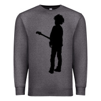 Charcoal Heather ro.b.e.r.t.  &' c.u.r.e'  smith  baseball ¾ sleeve t shirt Premium Sweatshirt - artisFamous