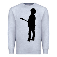 Heather Grey ro.b.e.r.t.  &' c.u.r.e'  smith  baseball ¾ sleeve t shirt Premium Sweatshirt - artisFamous