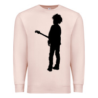 Pale Pink ro.b.e.r.t.  &' c.u.r.e'  smith  baseball ¾ sleeve t shirt Premium Sweatshirt - artisFamous