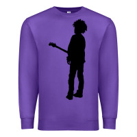 Purple ro.b.e.r.t.  &' c.u.r.e'  smith  baseball ¾ sleeve t shirt Premium Sweatshirt - artisFamous