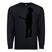Black ro.b.e.r.t.  &' c.u.r.e'  smith  baseball ¾ sleeve t shirt Premium Sweatshirt - artisFamous