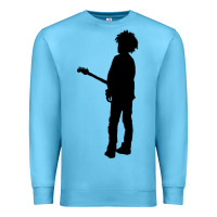 Ocean Blue ro.b.e.r.t.  &' c.u.r.e'  smith  baseball ¾ sleeve t shirt Premium Sweatshirt - artisFamous