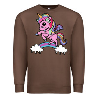 Chestnut cute unicorn Premium Sweatshirt - artisFamous