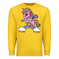 Lemon cute unicorn Premium Sweatshirt - artisFamous
