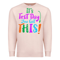 Pale Pink it's test day you got this Premium Sweatshirt - artisFamous