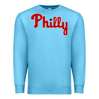 Ocean Blue baseball philly Premium Sweatshirt - artisFamous