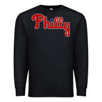 Black baseball philly Premium Sweatshirt - artisFamous