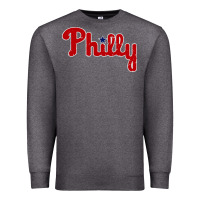 Charcoal Heather baseball philly Premium Sweatshirt - artisFamous