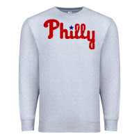 Heather Grey baseball philly Premium Sweatshirt - artisFamous