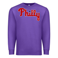 Purple baseball philly Premium Sweatshirt - artisFamous