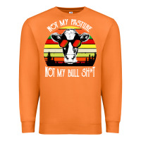 Carrot vintage not my pasture not my bull cow Premium Sweatshirt - artisFamous