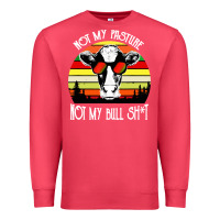 Cardinal vintage not my pasture not my bull cow Premium Sweatshirt - artisFamous