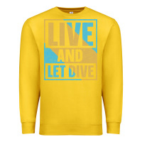 Lemon Live And Let Dive Retro Style Premium Sweatshirt - artisFamous