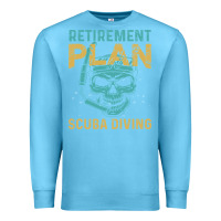 Ocean Blue Retirement Plan Scuba Diving Premium Sweatshirt - artisFamous