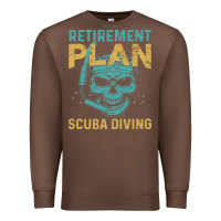 Chestnut Retirement Plan Scuba Diving Premium Sweatshirt - artisFamous