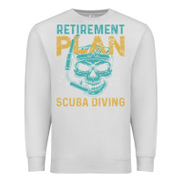 Dove Grey Retirement Plan Scuba Diving Premium Sweatshirt - artisFamous