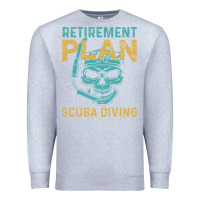 Heather Grey Retirement Plan Scuba Diving Premium Sweatshirt - artisFamous