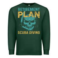Sports Green Retirement Plan Scuba Diving Premium Sweatshirt - artisFamous