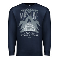 Navy adventure time mar.ce.li.ne vampire qu.e.e.n post  t shirt Premium Sweatshirt - artisFamous