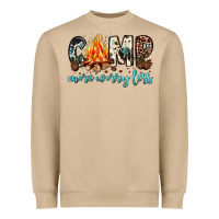 Mushroom camp more worry less Heavyweight Sweatshirt - JahusDesignShop