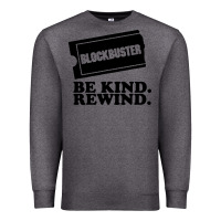 Charcoal Heather blockbuster be kind rewind Premium Sweatshirt - artisFamous