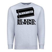 Heather Grey blockbuster be kind rewind Premium Sweatshirt - artisFamous
