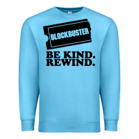 Ocean Blue blockbuster be kind rewind Premium Sweatshirt - artisFamous