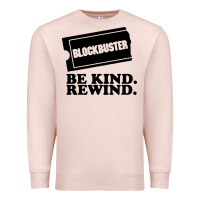 Pale Pink blockbuster be kind rewind Premium Sweatshirt - artisFamous