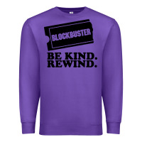 Purple blockbuster be kind rewind Premium Sweatshirt - artisFamous