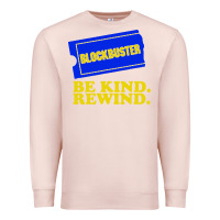 Pale Pink blockbuster be kind rewind Premium Sweatshirt - artisFamous