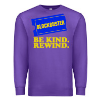 Purple blockbuster be kind rewind Premium Sweatshirt - artisFamous