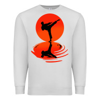 Dove Grey karate and kung fu Premium Sweatshirt - artisFamous