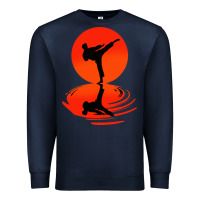 Navy karate and kung fu Premium Sweatshirt - artisFamous