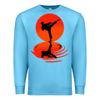 Ocean Blue karate and kung fu Premium Sweatshirt - artisFamous