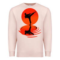Pale Pink karate and kung fu Premium Sweatshirt - artisFamous