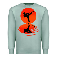 Seafoam karate and kung fu Premium Sweatshirt - artisFamous