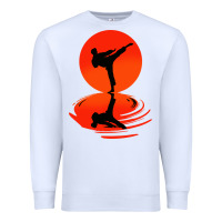 White karate and kung fu Premium Sweatshirt - artisFamous
