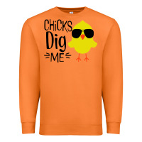 Carrot kids chick dig me christian Premium Sweatshirt - artisFamous