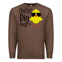 Chestnut kids chick dig me christian Premium Sweatshirt - artisFamous