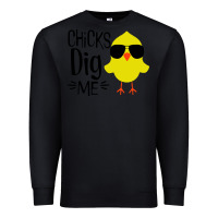 Black kids chick dig me christian Premium Sweatshirt - artisFamous