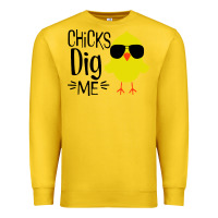 Lemon kids chick dig me christian Premium Sweatshirt - artisFamous