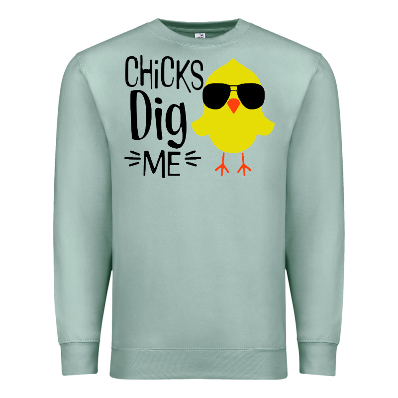 Kids Chick Dig Me Christian Premium Sweatshirt by artisFamous | Teevron