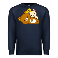 Navy rilakkuma rila head shirt Premium Sweatshirt - artisFamous