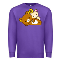 Purple rilakkuma rila head shirt Premium Sweatshirt - artisFamous