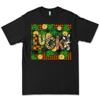 Black st patricks day lucky clover and coins Premium Tee - CowGirlArtShop
